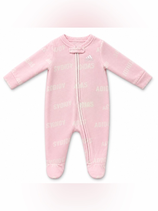 adidas Other - ADIDAS Baby Girl Pink Fleece Footies 6M